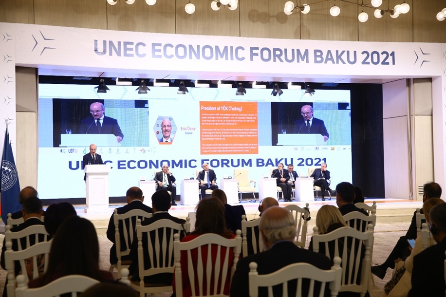YÖK YÖK Başkanı Erol Özvar “UNEC Ekonomi Forumu”na Katıldı