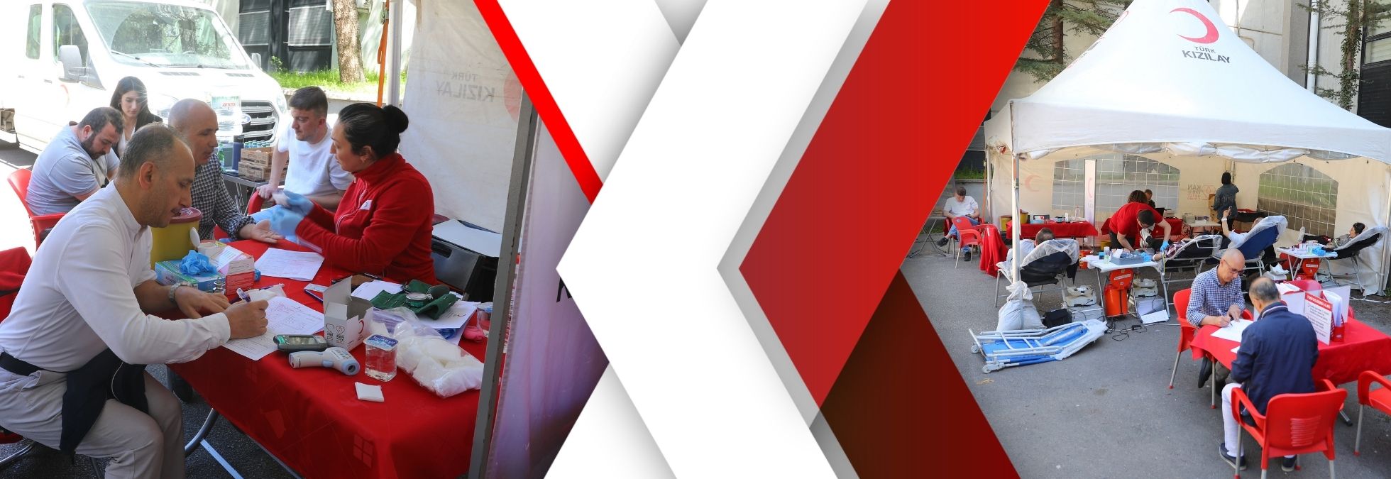 Yükseköğretim Kurulunda Kızılay’ın kan bağışı standına yoğun ilgi