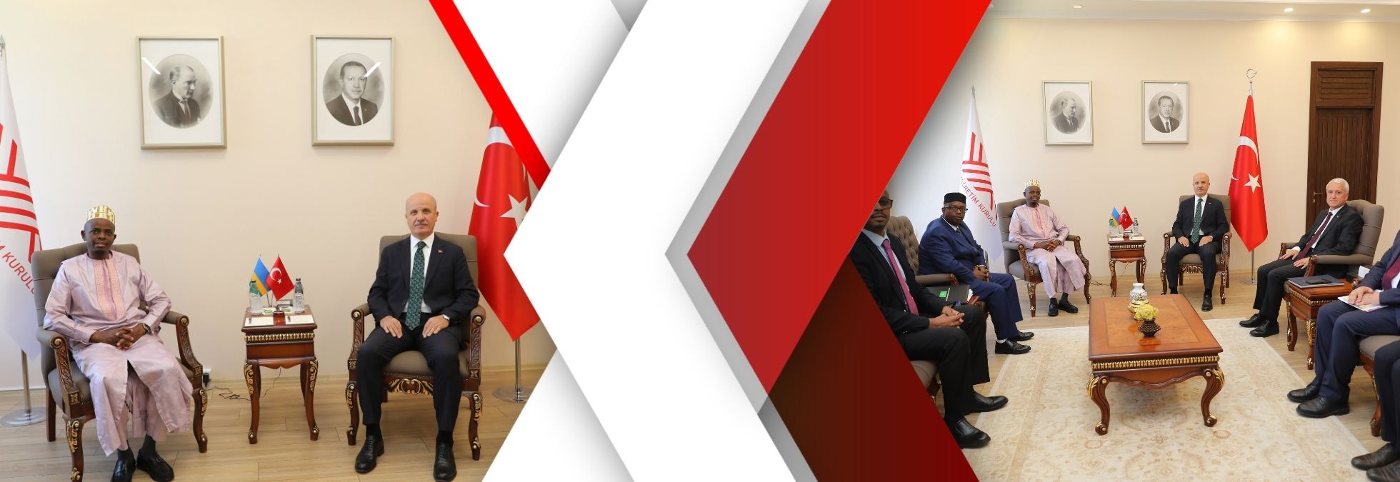Yükseköğretim Kurulu Başkanı Özvar, Ruanda Müftüsü Şeyh Musa Sindayigaya’yı ağırladı